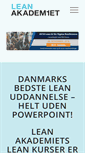 Mobile Screenshot of leanakademiet.dk